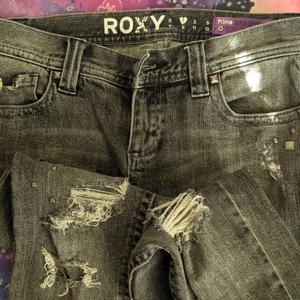 Juniors Roxy Black Skinny Jeans